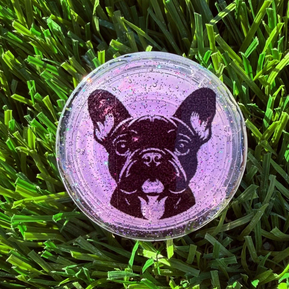 Purple French Bulldog Phone Grip